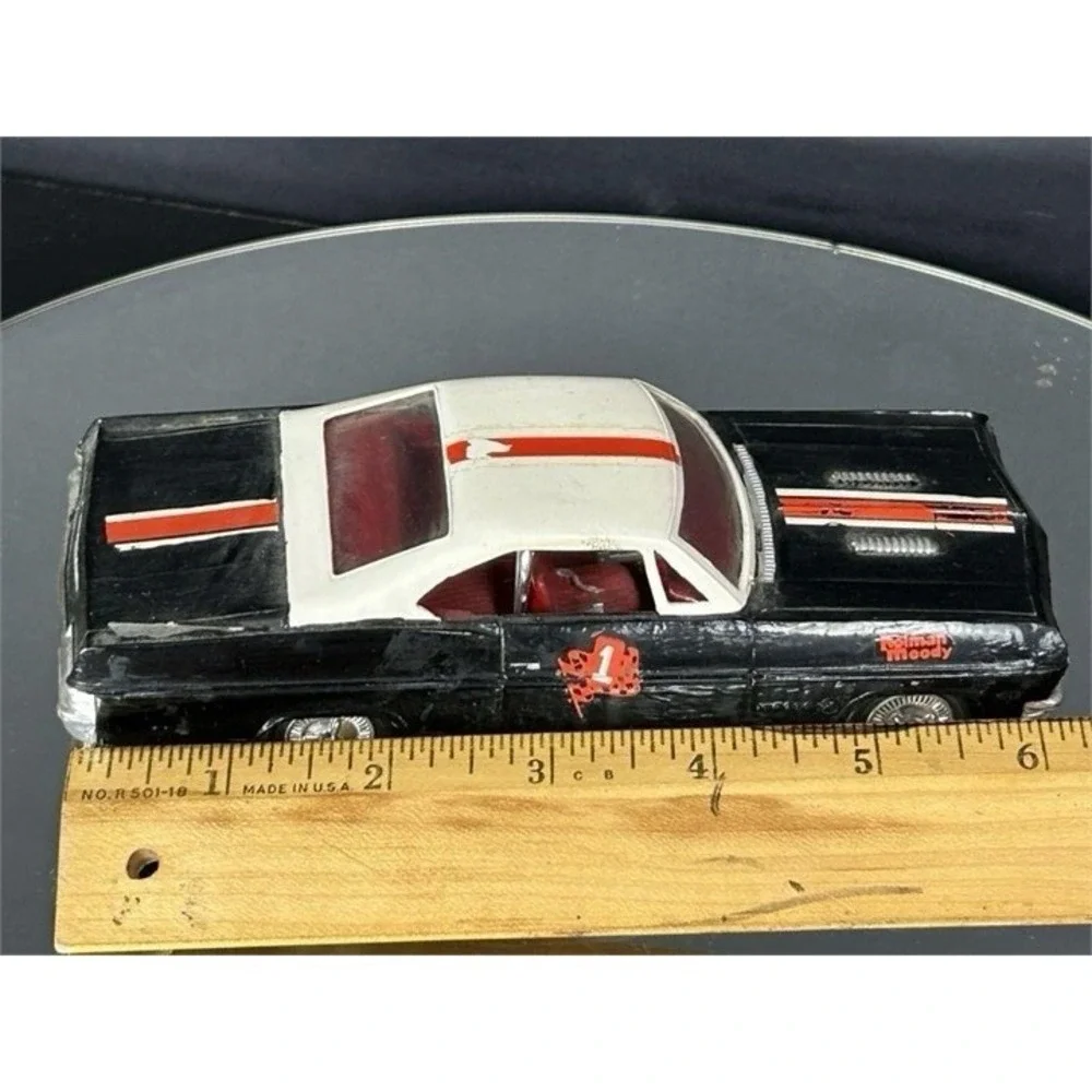 VINTAGE PLASTIC MODEL 1966 CHEVY IMPALA-Unfinished Orig Box